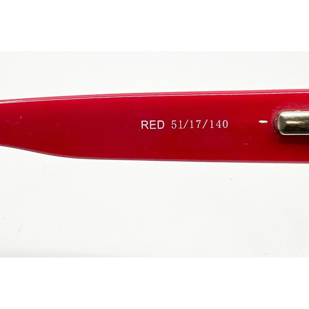 Modern Slick Eyeglass Frames Womens Red Slick 51-17-140 Rectangular 51mm
